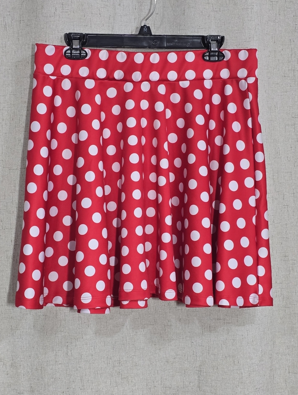 Red Polka Dot Skater Skirt - Women's Flared Circle Skirt